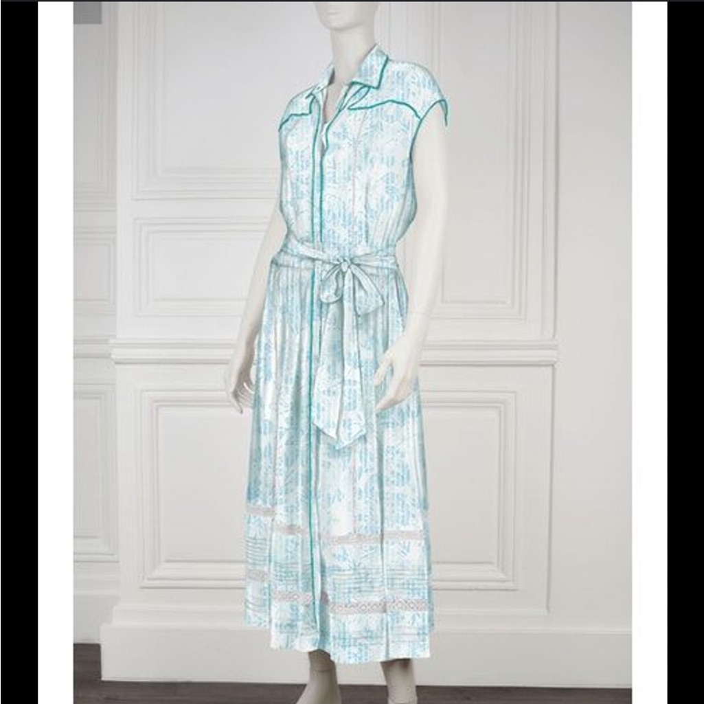Poupette St Barth Blue Midi Dress